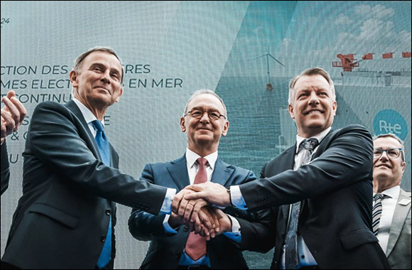 RTE and the Chantiers de l'Atlantique � Hitachi Energy consortium sign a �4.5 billion contract for the construction of three offshore direct current platforms and three onshore con