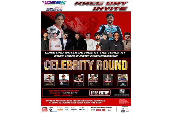 Bollywood Stars to Blaze the Track at Dubai Autodrome for �DSBK Middle East Championship'