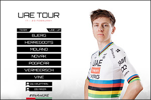 UAE Team Emirates-XRG name squad for UAE Tour as Pogačar debuts