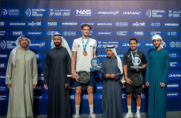 Saeed bin Maktoum crowns winners of International Padel Championship at Nad Al Sheba Sports Tournament