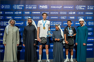 Saeed bin Maktoum crowns winners of International Padel Championship at Nad Al Sheba Sports Tournament