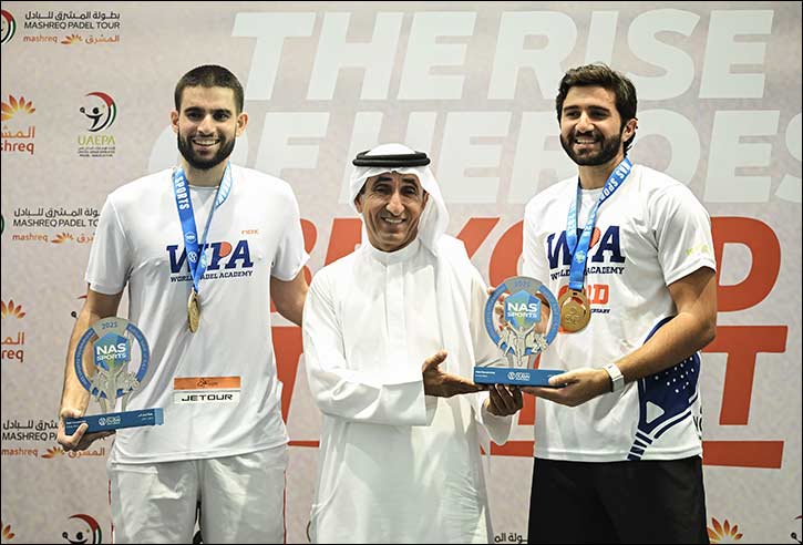 Saeed bin Maktoum crowns winners of local padel category at Nad Al Sheba Sports Tournament