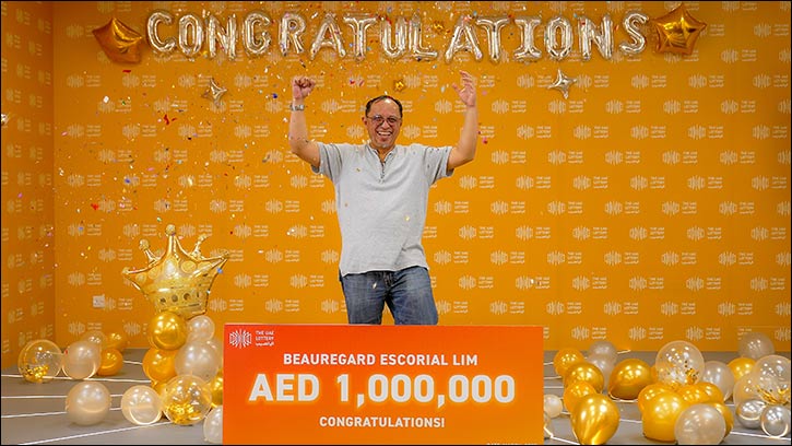 Beauregard Lim Wins AED 1,000,000 in The UAE Lottery's Latest Draw