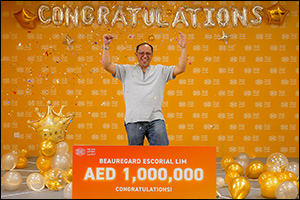 Beauregard Lim Wins AED 1,000,000 in The UAE Lottery's Latest Draw