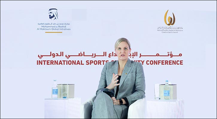 The Mohammed bin Rashid Al Maktoum Creative Sports Award congratulates Kirsty Coventry