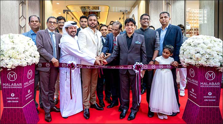 Malabar Gold & Diamonds Launches �Artistry', Branded Jewellery Show at Expanded & Renovated Showroom in Hamdan Street, Abu Dhabi