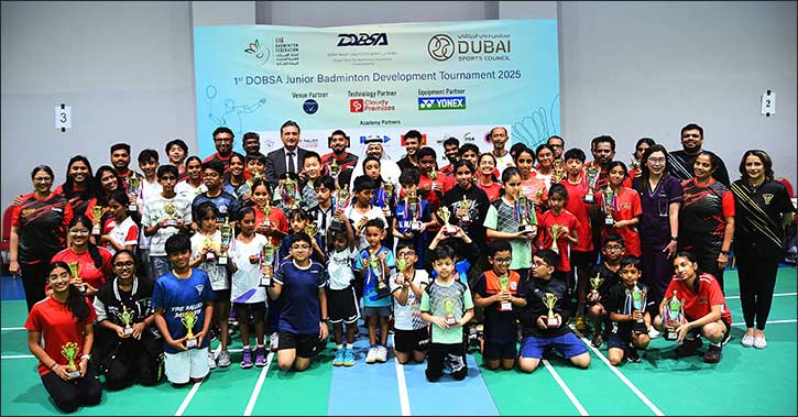 Al Nasr shines in Dubai Open Badminton Academies Tournament