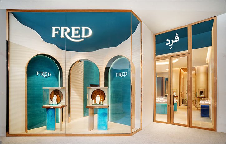 Fred, the sunshine jeweler, is infusing its new boutique in saudi arabia with the radiant spirit of the french riviera