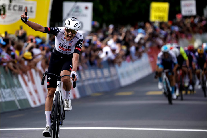 Jay Vine triumphs on Stage 3 of Tour de Romandie