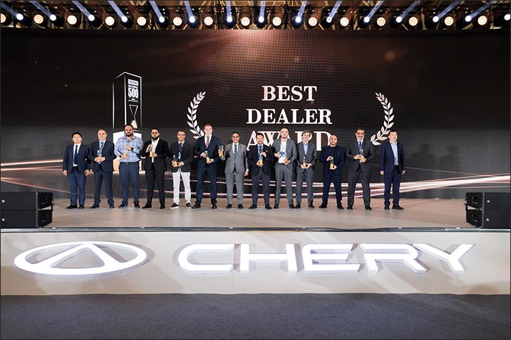 Chery UAE & AW Rostamani Receive 4 Prestigious Awards from Chery International, Named Best Dealer and Full-Star Outstanding Dealer