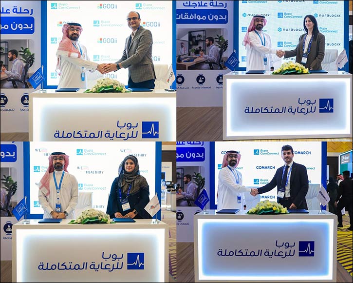 To support innovation in digital healthcare in Saudi Arabia Bupa CareConnect signs 4 global strategic partnerships