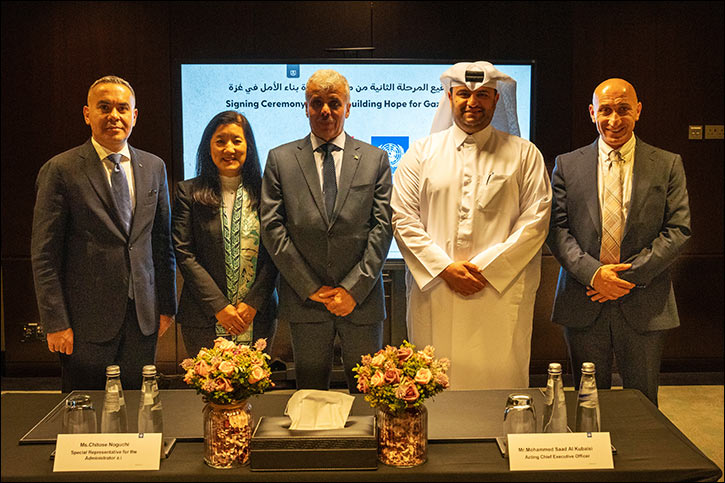 Education above all foundation and undp sign high level agreement for phase two of rebuilding hope project in gaza