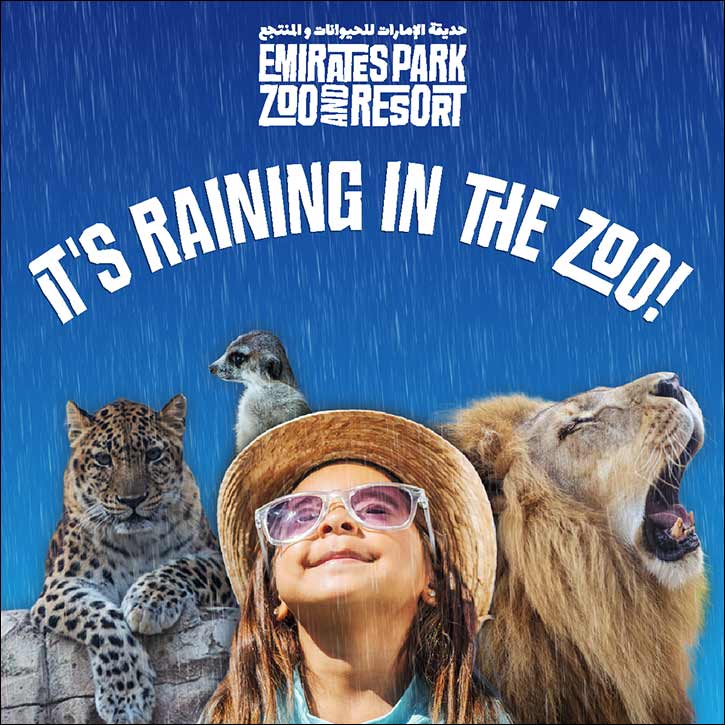 Splash into fun this Eid Al Adha with rain dance & foam party at Emirates Park Zoo & Resort