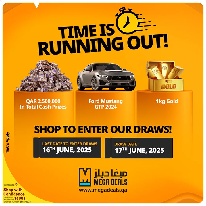 Final Countdown Begins for Mega Deals Grand Prize Draw