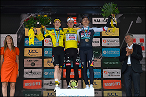 Tadej Pogačar lays down a marker at Crit�rium du Dauphin�