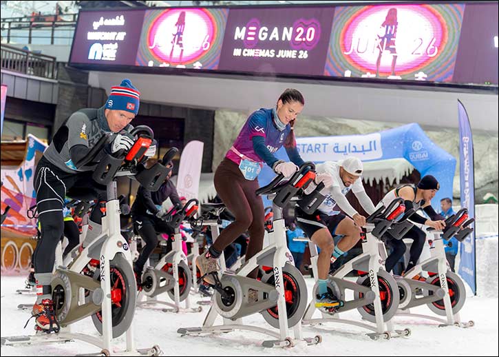 Impressive Emirati Victory at Inaugural Snow Duathlon in Ski Dubai with 209 Athletes from 49 Countries