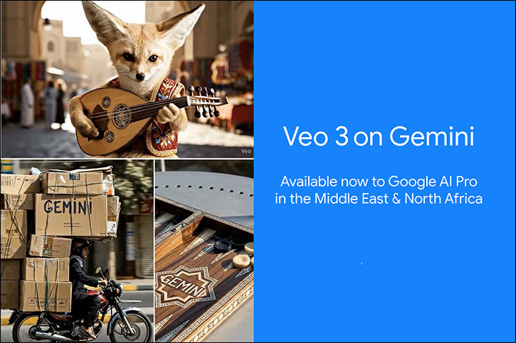 Google launches Veo 3 on Gemini in the Middle East and North Africa