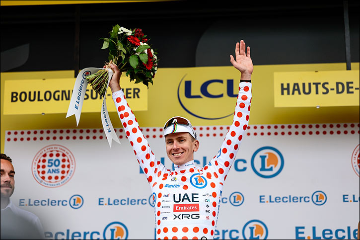 Tadej Pogačar sprints to second in thrilling stage 2 at the Tour de France