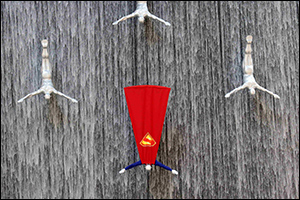 Superman Dives Into Dubai Mall