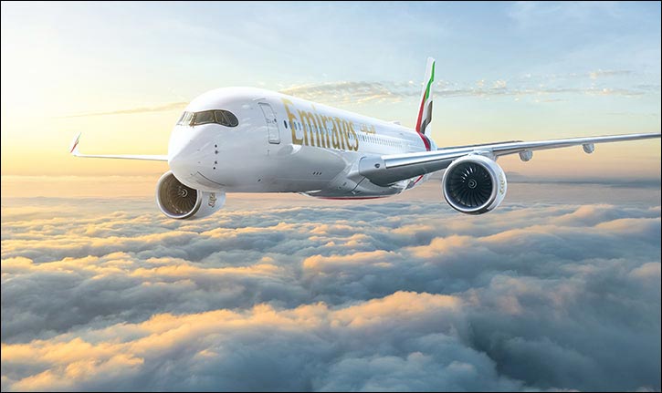 Emirates A350 debuts in Dammam