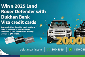 Dukhan Bank Announces First Set of Winners in Land Rover Credit Card Spending Campaign