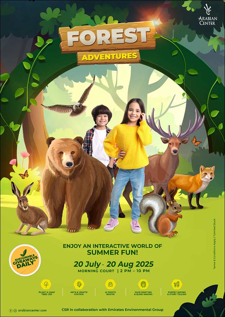 Arabian Center unveils an immersive Dubai Summer Surprises lineup with 'Forest Adventures'  and 9 Nissan Magnite SUVs to be won