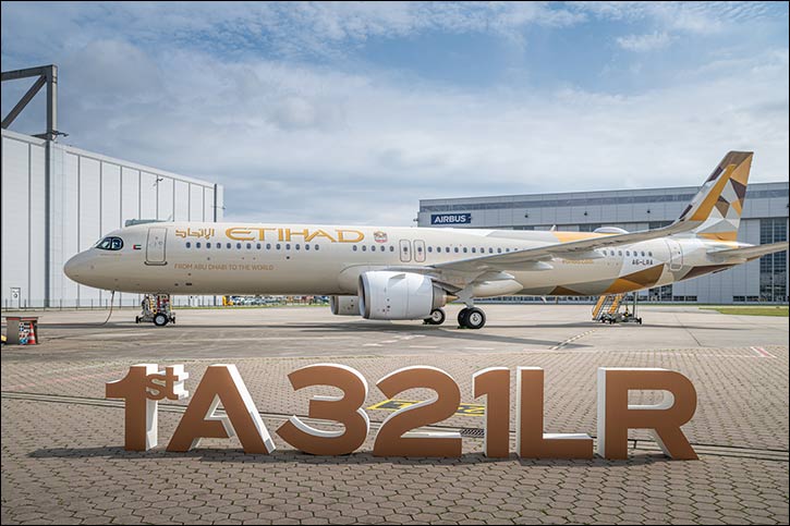 Etihad Airways elevates single-aisle flying with the new Airbus A321LR