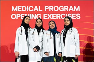 WCM-Q's new cohort of medical students receive their white coats