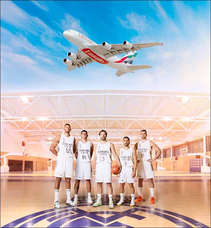 Emirates tips-off as the Official Main Sponsor of Real Madrid Basketball