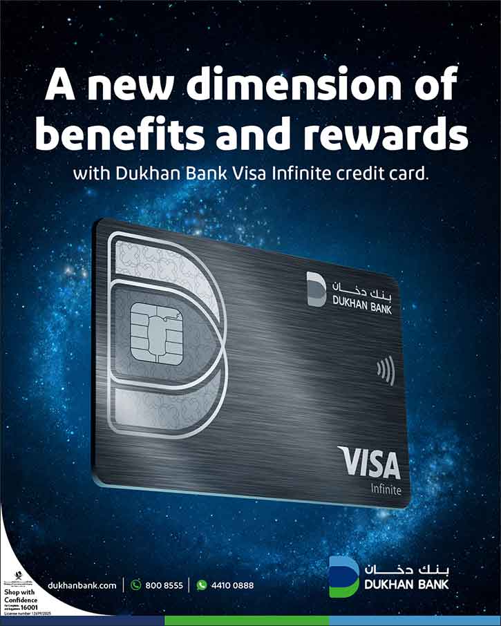 Dukhan Bank Unveils a New Package of Benefits for Elite Visa Infinite Credit Card Holders