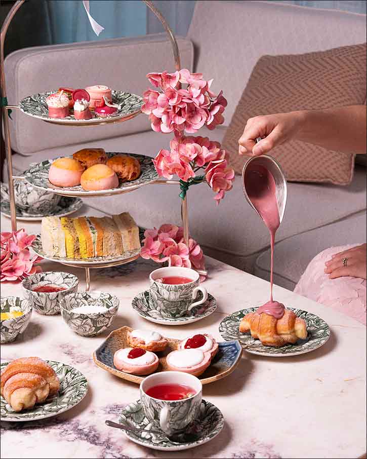 The ned doha unveils the pink afternoon tea