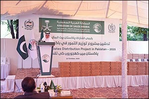 KSrelief Launches Project to Distribute 1,300 Tons of Dates in Pakistan