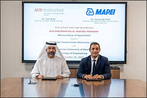AUS signs MoA with Mapei to grow talent for the UAE construction sector