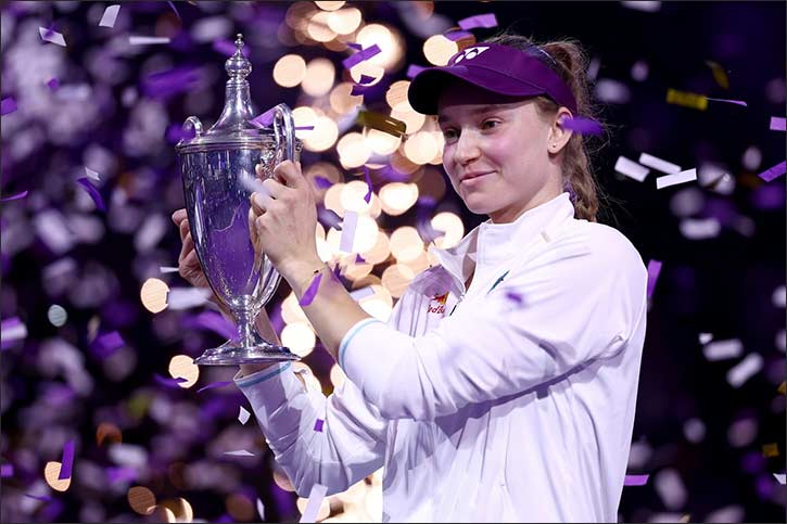 Elena Rybakina delivers dazzling display to be crowned champion at the 2025 WTA Finals Riyadh presented by PIF
