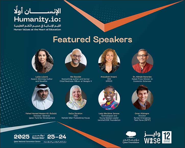 WISE 12 Unveils Global Speaker Lineup for 'Humanity.io' Summit in Doha