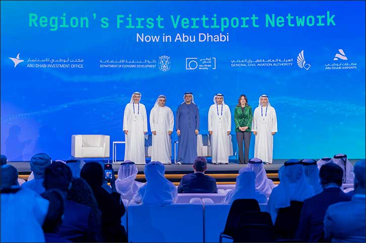 In collaboration with strategic partners, Abu Dhabi Investment Office announces launch of vertiport network to activate air taxi operations