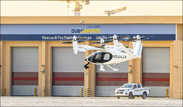 RTA and Joby Complete First Crewed eVTOL Aerial Taxi Flight Between Margham and Al Maktoum International Airport
