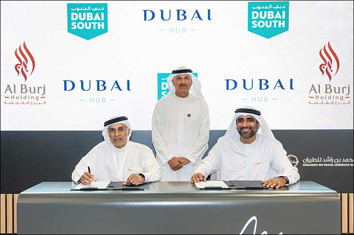 Mohammed Bin Rashid Aerospace Hub And �Al Burj Holding' Sign Strategic Agreement To Facilitate Access To Dubai Government And Aviation Services For Global Investors