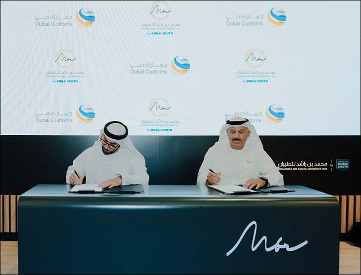 MoU between Dubai Customs and Mohammed bin Rashid Aerospace Hub at Dubai South paves the way for a more competitive future for Dubai's aviation sector