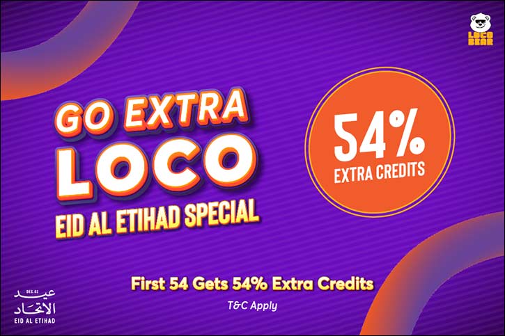 Loco Bear treats thrill-seekers with an exclusive  �Early Bird Offer' this UAE National Day