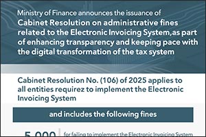 Ministry of Finance announces the issuance of Cabinet Resolution on Administrative Fines Related to Electronic Invoicing System