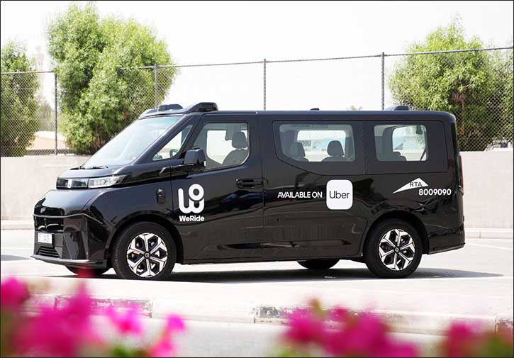 RTA Launches Pilot Autonomous Robotaxi Service in Collaboration with WeRide and Uber