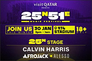 Visit Qatar unveils second wave of headliners at 25N51E Music Festival