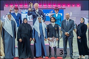His Excellency Sheikh Nahyan bin Mubarak Al Nahyan crowns winner of Longines Grand Prix category at FBMA International Show Jumping Cup 2026