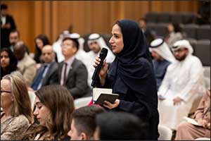 The session saw a large turnout and wide participation from the attendees.  Abrahamic Family House Center and Anwar Gargash Diplomatic Academy Discuss the Role of Interfaith Diplom
