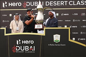 Patrick reed keeps calm to win by four shots at hero dubai desert classic