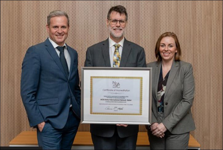 ACS Doha International School Receives NEASC Commission on International Education Accreditation Status, Globally Recognized as a Standard of Excellence.