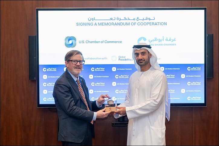 Abu Dhabi Chamber and the U.S. Chamber of Commerce Sign Strategic Agreement to Boost Investment and Expand Bilateral Partnerships