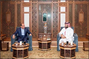 HRH the Crown Prince Meets President of Egypt at Iftar Table in Jeddah