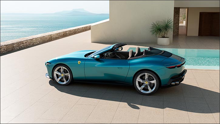 Ferrari today unveiled the Ferrari Amalfi Spider, a new 2+ spider from Maranello featuring a front-mid-mounted twin-turbo V8 engine.